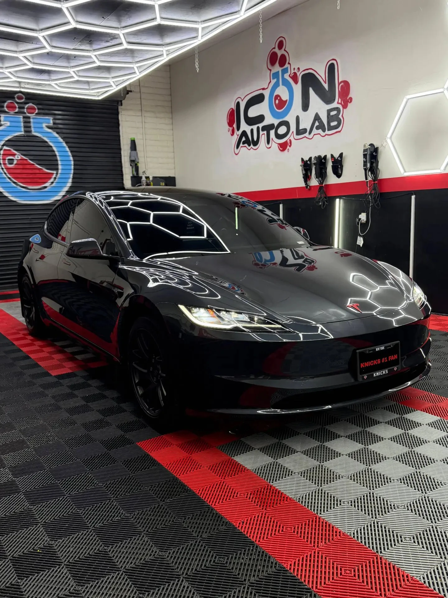 ICON Auto Lab studio with a polished black vehicle